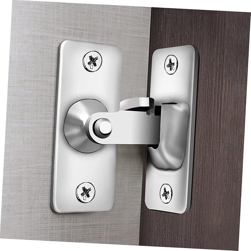 Stainless Steel Right Angle Door Latch Easy Install for Sliding Doors Household Safety - Image 4